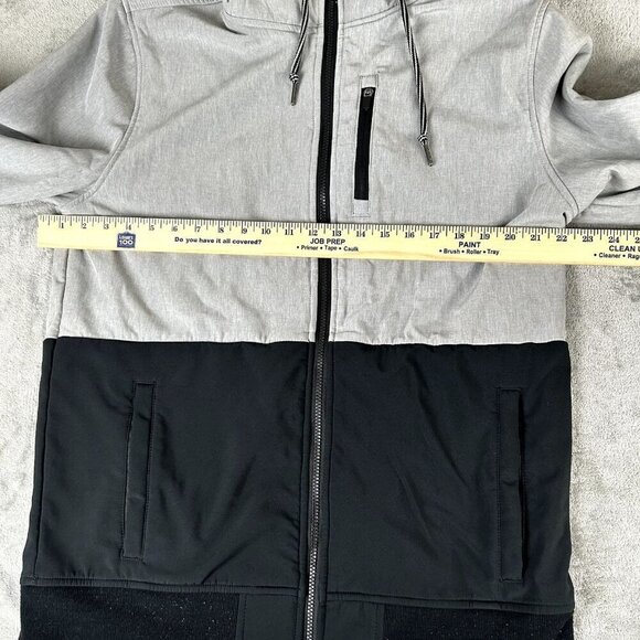 Dravus Mens Gray/Aztec/Southwest Fleece Lined Jacket Size Large Softshell - Picture 3 of 8